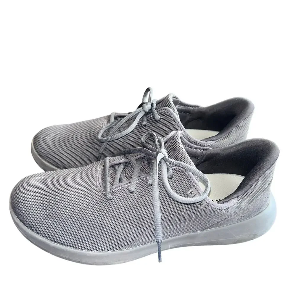 Kizik Madrid Eco Knit Walking Shoes Sneakers Mens Size 12 Gray Slip On Gray